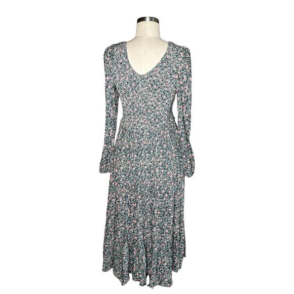 APIECE APART Olivas Dainty Floral Smocked Maxi Dress Women's Size Small - Picture 2 of 8